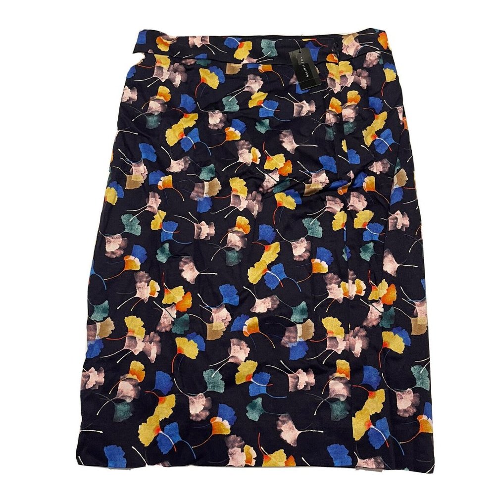 NWT Limited Woman’s Sz 0 Straight pencil Skirt Lined Zip $60 Floral